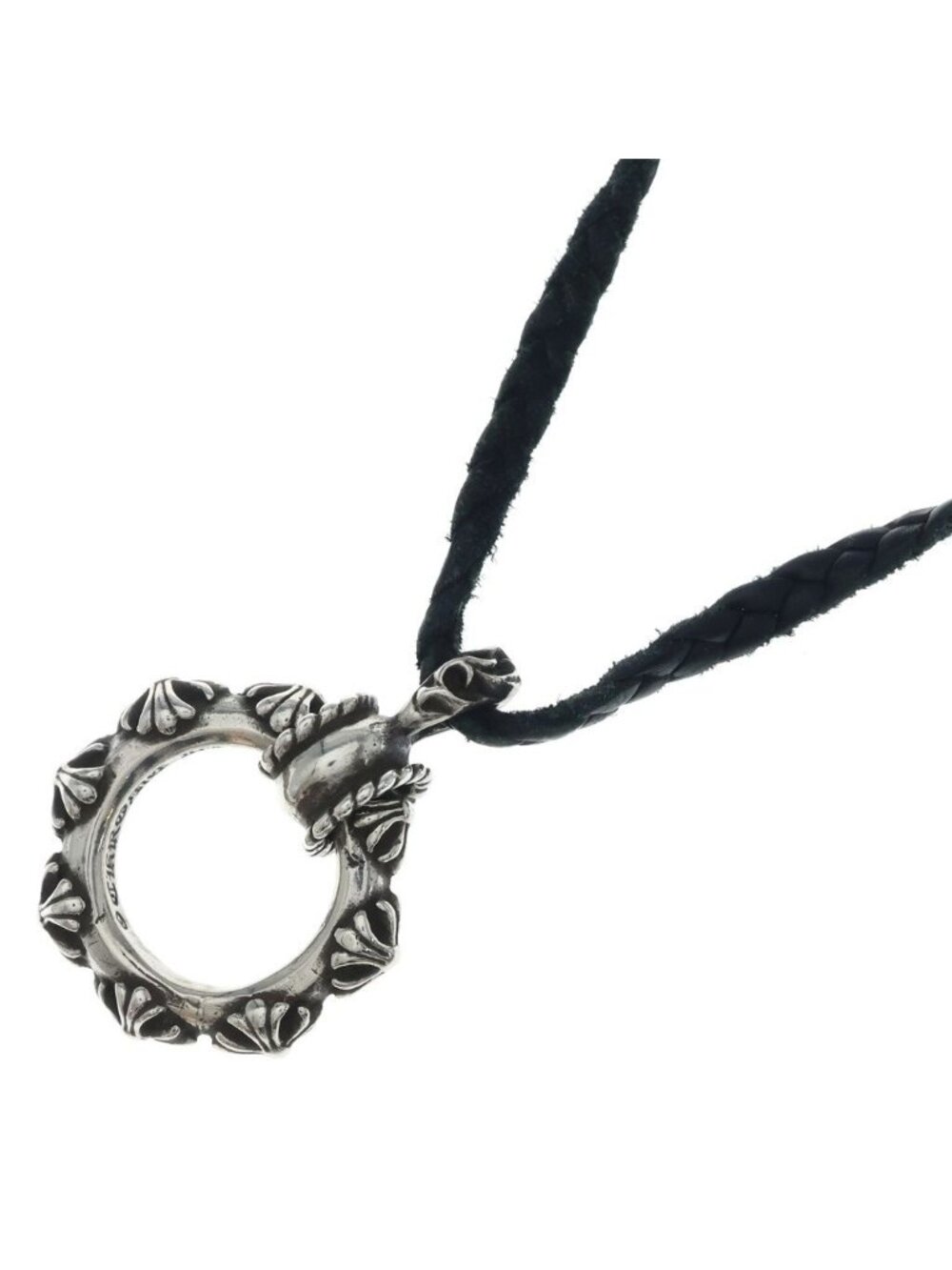 Chrome Hearts Ewlp Sbtband Motif Eyewear Loop Leather Braid Sbt Band Ring